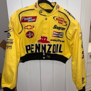 Rare Cropped NASCAR Racing Jacket